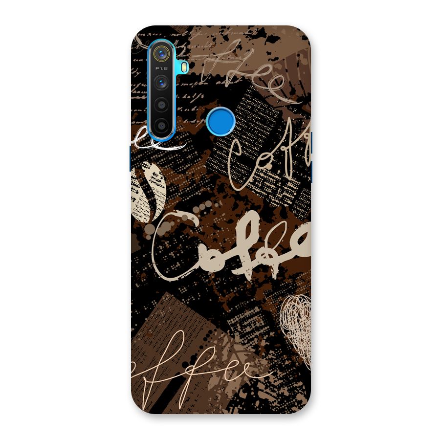 Coffee Scribbles Back Case for Realme 5s
