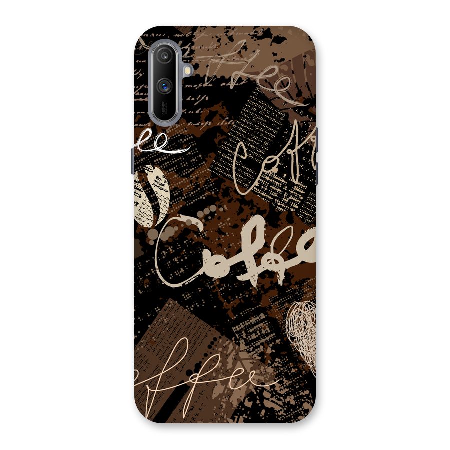 Coffee Scribbles Back Case for Realme C3