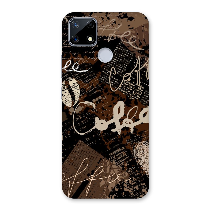 Coffee Scribbles Back Case for Realme Narzo 20