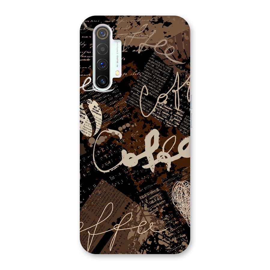 Coffee Scribbles Back Case for Realme X3