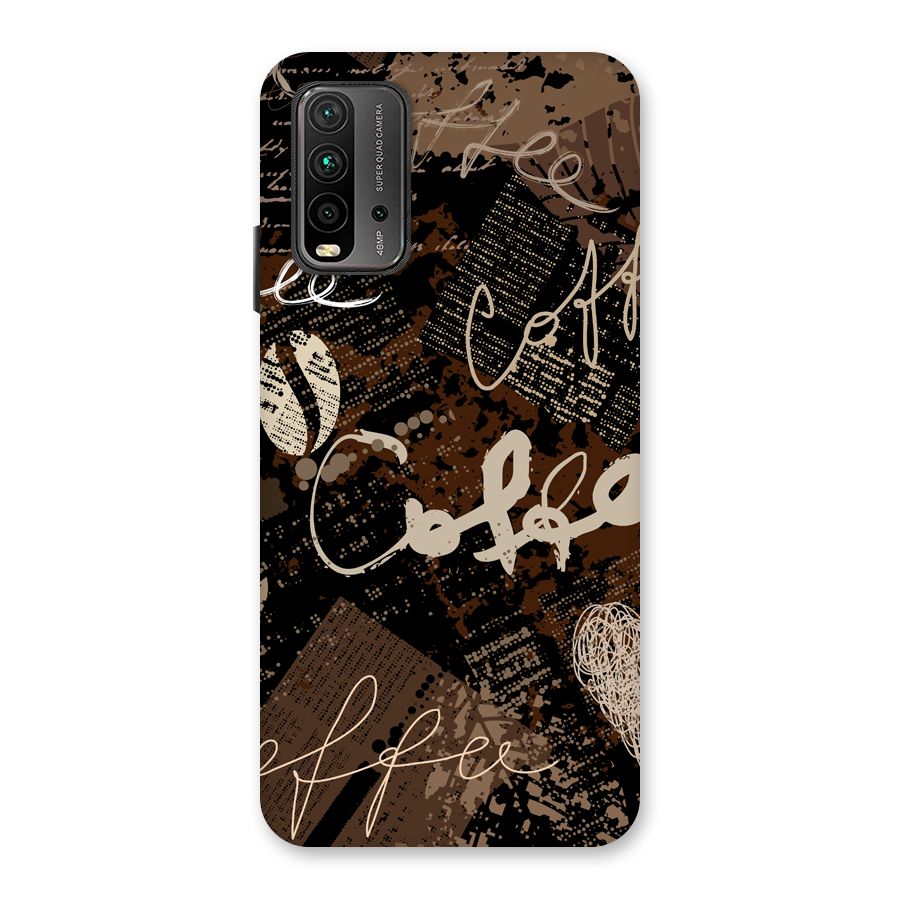 Coffee Scribbles Back Case for Redmi 9 Power