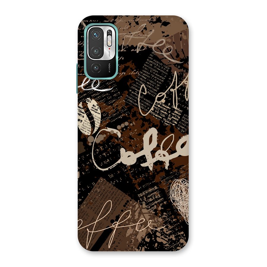Coffee Scribbles Back Case for Redmi Note 10T 5G