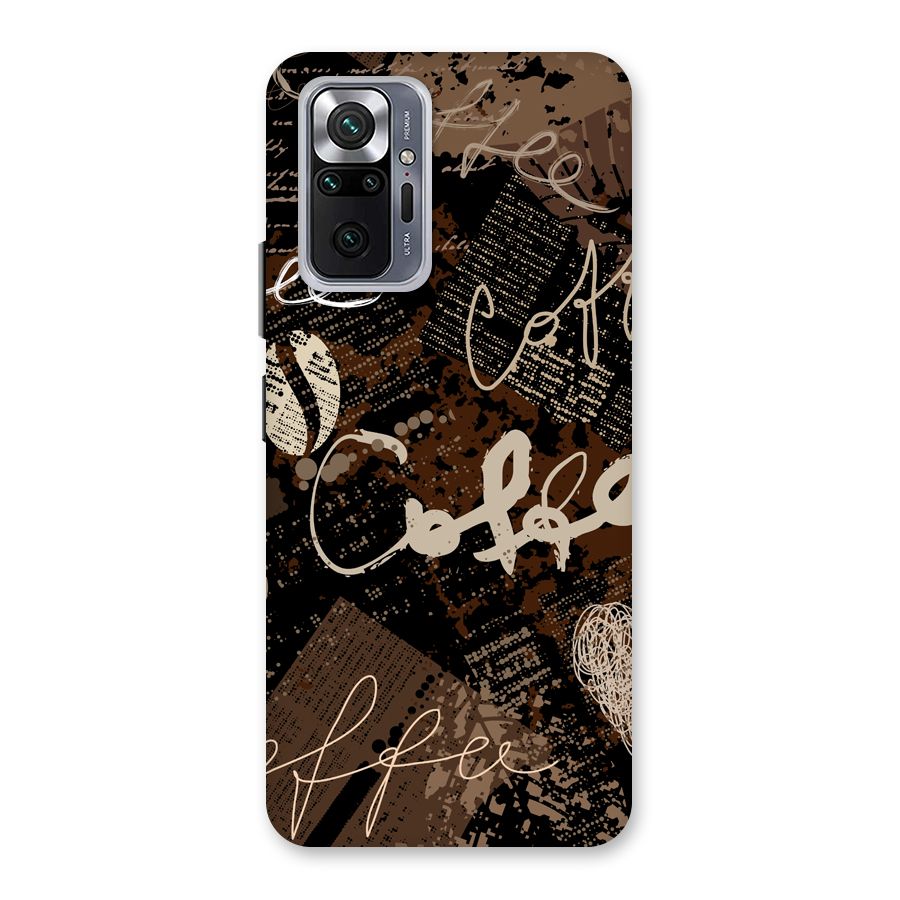 Coffee Scribbles Back Case for Redmi Note 10 Pro