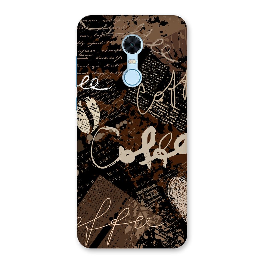 Coffee Scribbles Back Case for Redmi Note 5