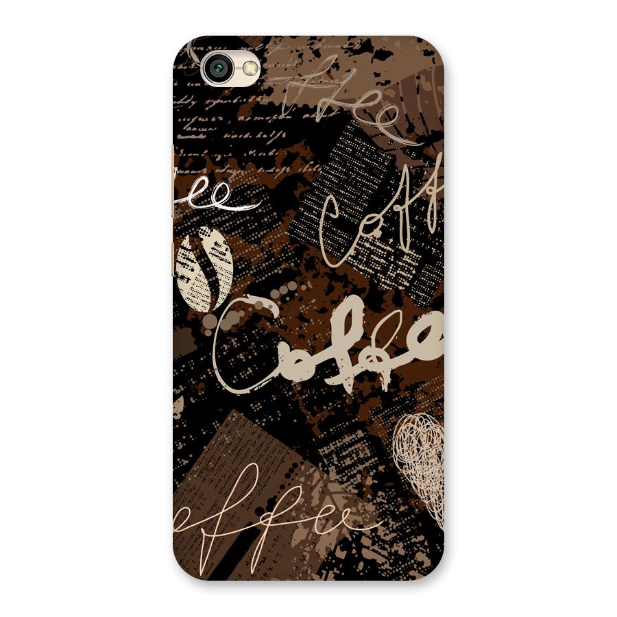 Coffee Scribbles Back Case for Redmi Y1 Lite