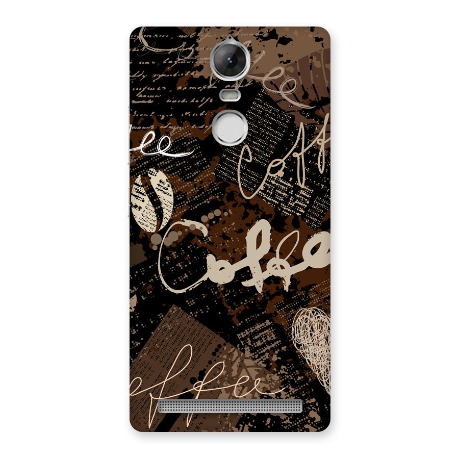 Coffee Scribbles Back Case for Vibe K5 Note