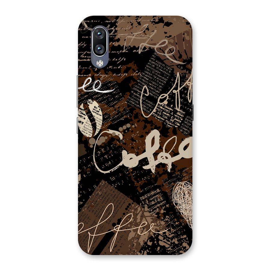Coffee Scribbles Back Case for Vivo NEX