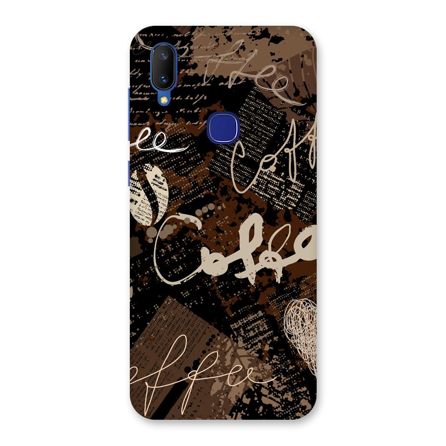 Coffee Scribbles Back Case for Vivo V11