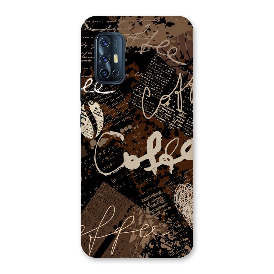 Coffee Scribbles Back Case for Vivo V17