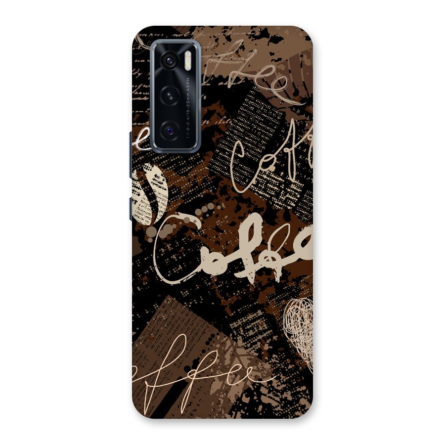 Coffee Scribbles Back Case for Vivo V20 SE