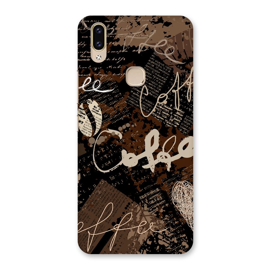 Coffee Scribbles Back Case for Vivo V9 Youth