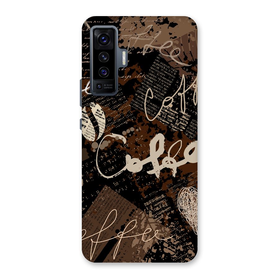 Coffee Scribbles Back Case for Vivo X50