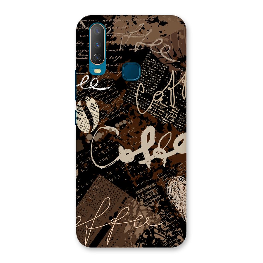 Coffee Scribbles Back Case for Vivo Y17