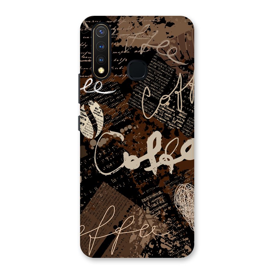 Coffee Scribbles Back Case for Vivo Y19