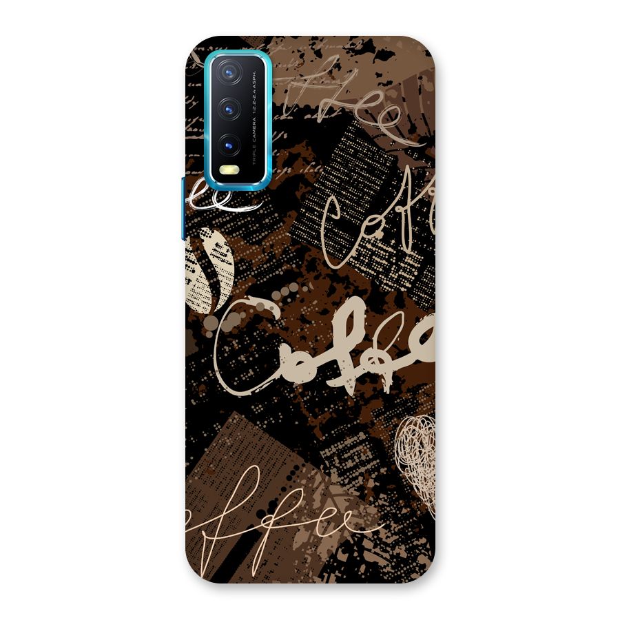 Coffee Scribbles Back Case for Vivo Y20