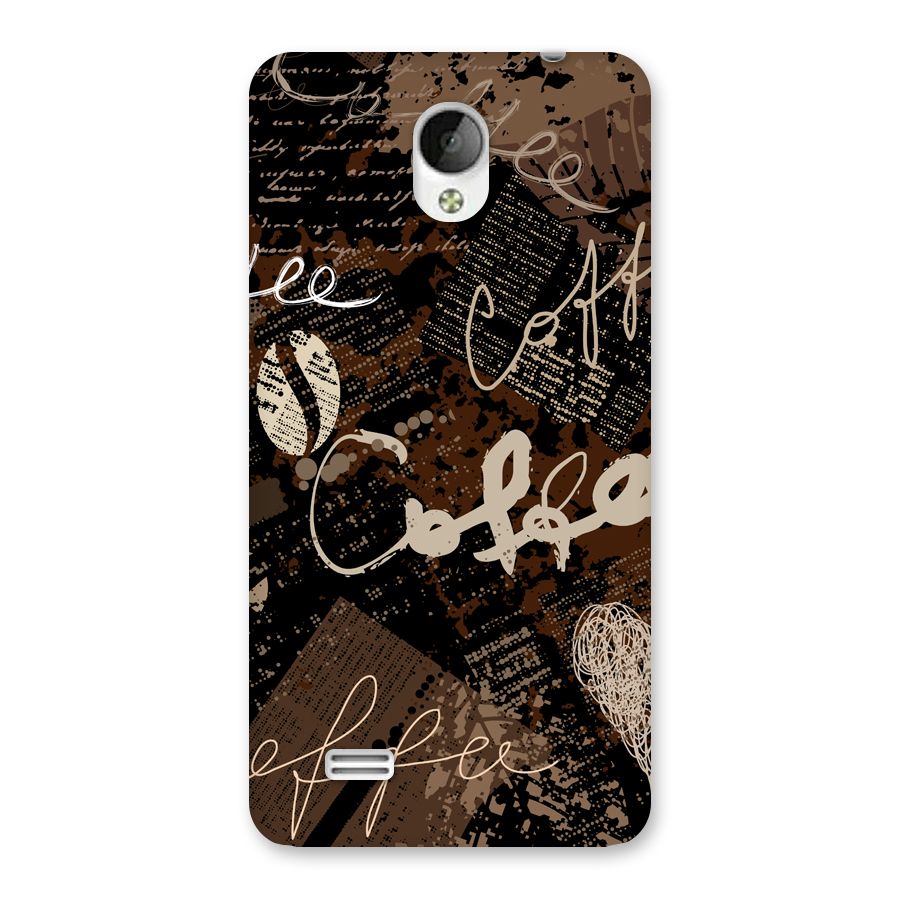 Coffee Scribbles Back Case for Vivo Y21