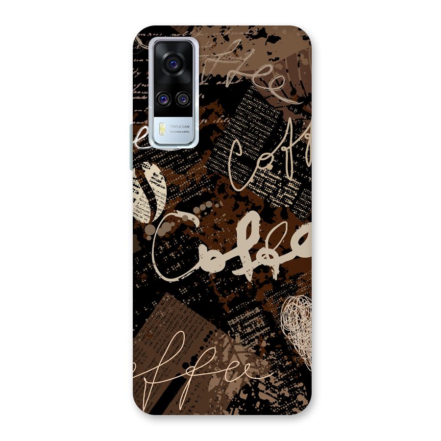 Coffee Scribbles Back Case for Vivo Y31