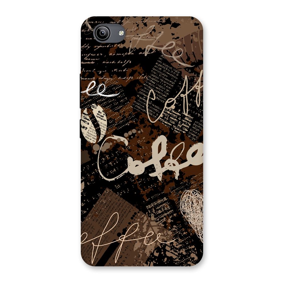 Coffee Scribbles Back Case for Vivo Y81i