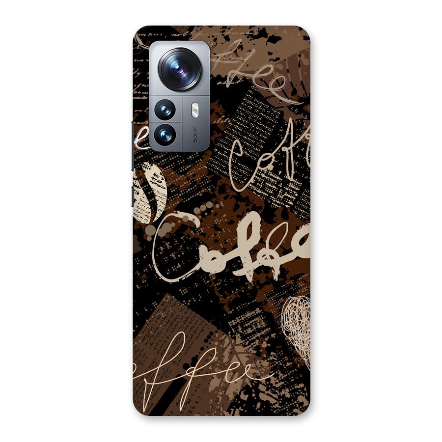 Coffee Scribbles Back Case for Xiaomi 12 Pro