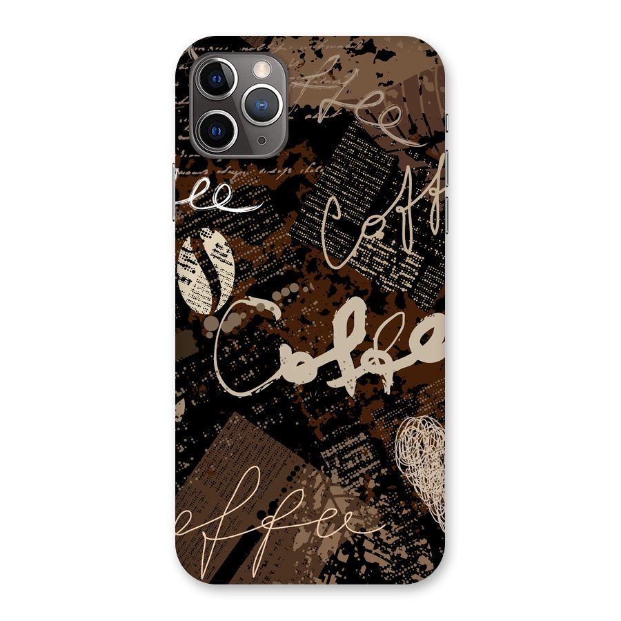 Coffee Scribbles Back Case for iPhone 11 Pro Max