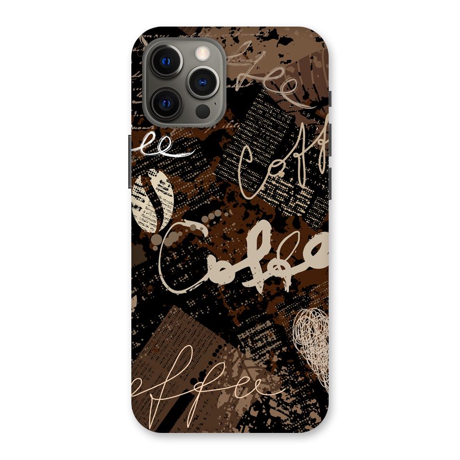 Coffee Scribbles Back Case for iPhone 12 Pro Max