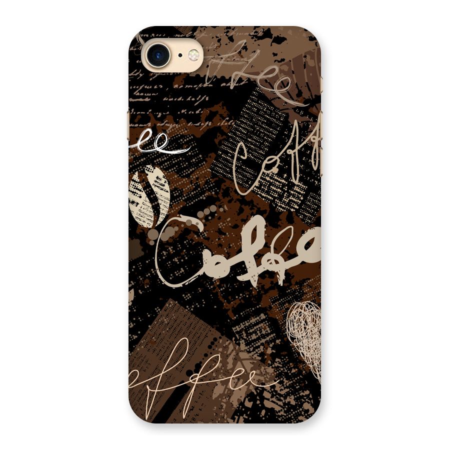 Coffee Scribbles Back Case for iPhone 7
