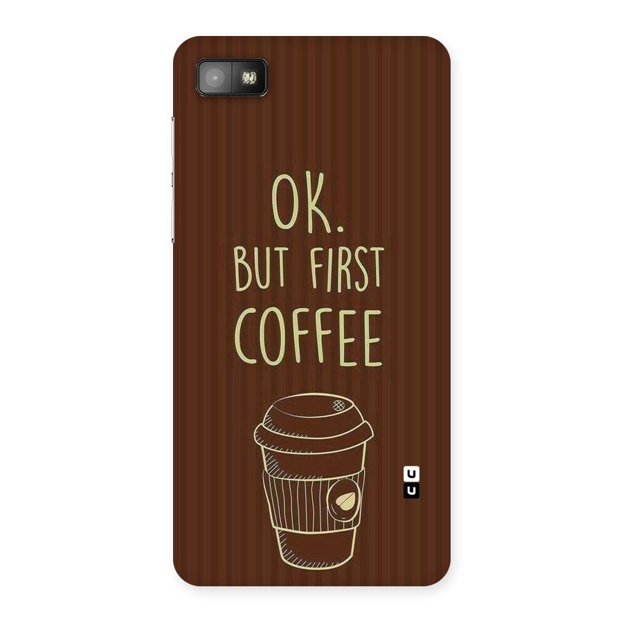 Coffee Stripes Back Case for Blackberry Z10