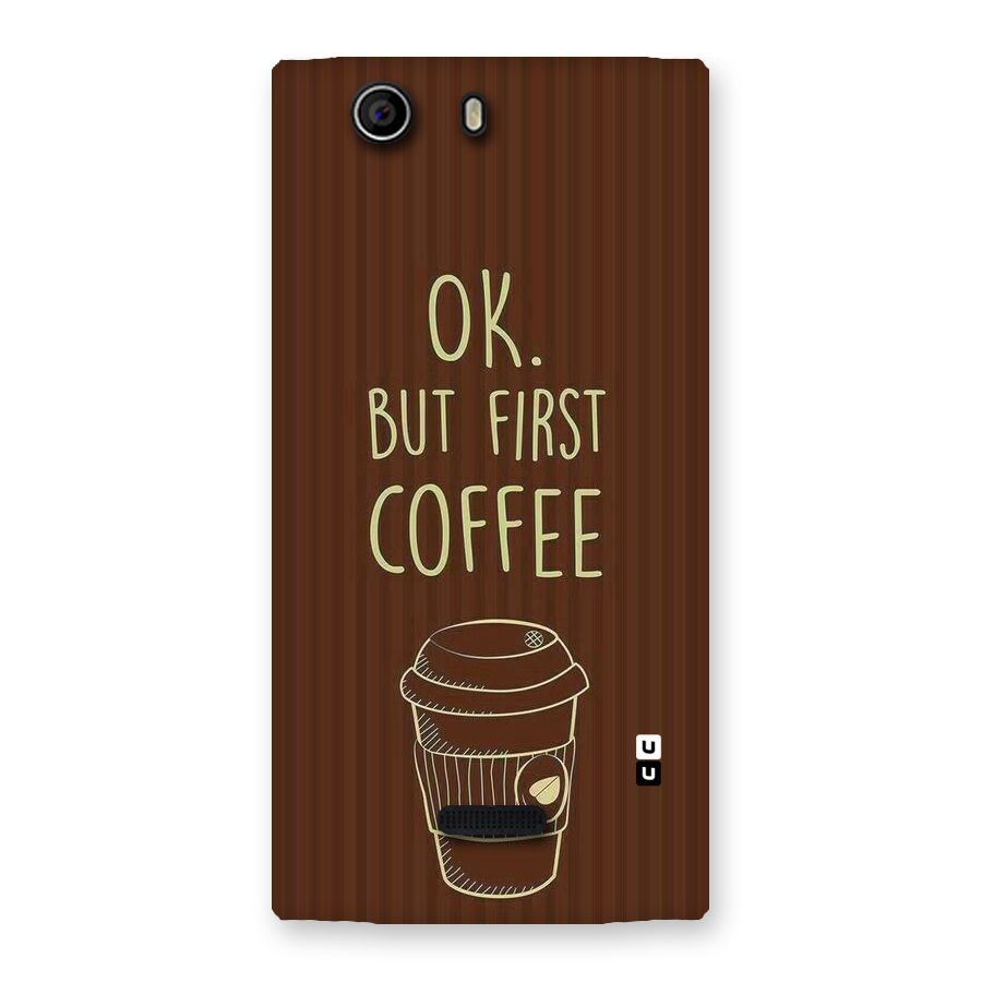 Coffee Stripes Back Case for Canvas Nitro 2 E311