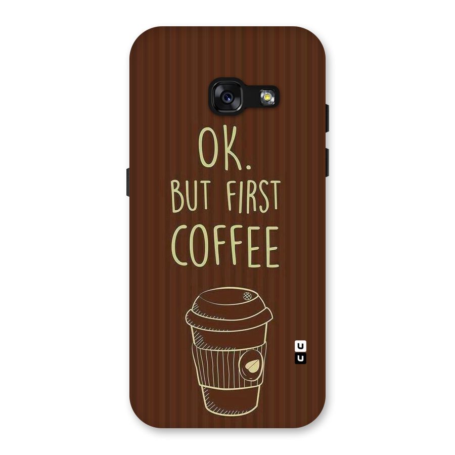 Coffee Stripes Back Case for Galaxy A3 (2017)