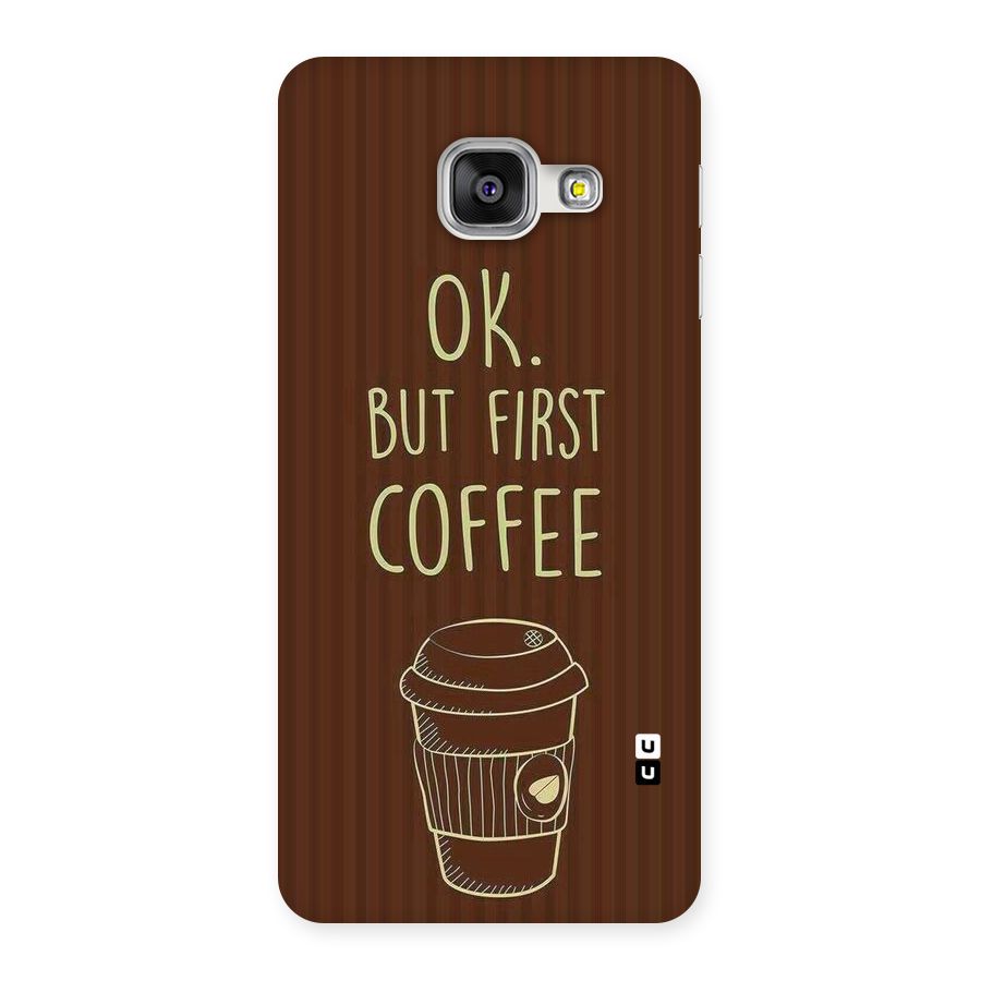 Coffee Stripes Back Case for Galaxy A3 2016