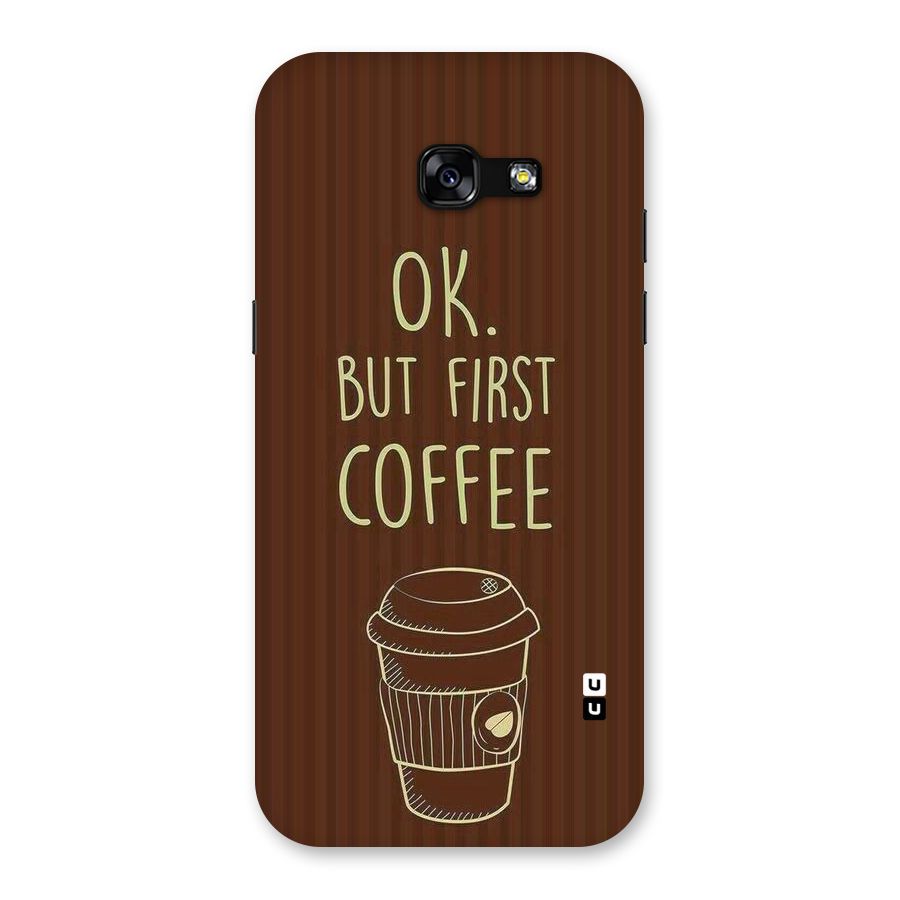 Coffee Stripes Back Case for Galaxy A5 2017