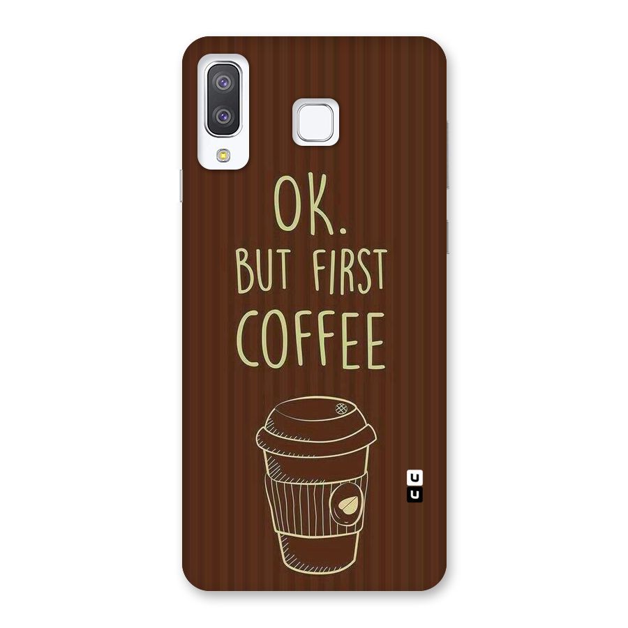 Coffee Stripes Back Case for Galaxy A8 Star