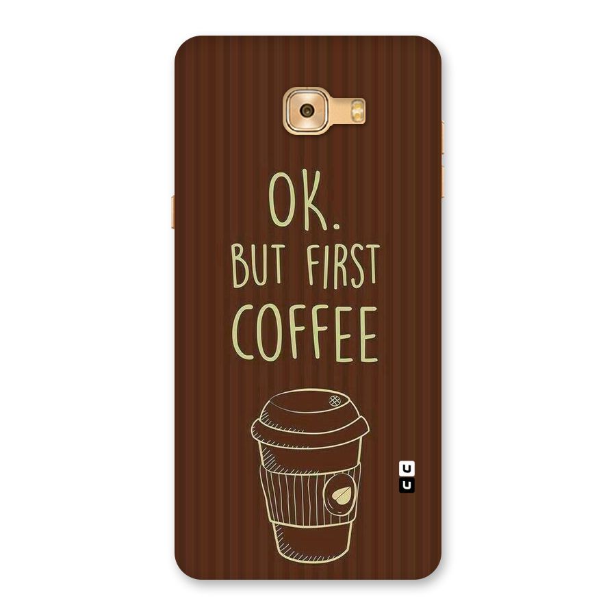 Coffee Stripes Back Case for Galaxy C9 Pro