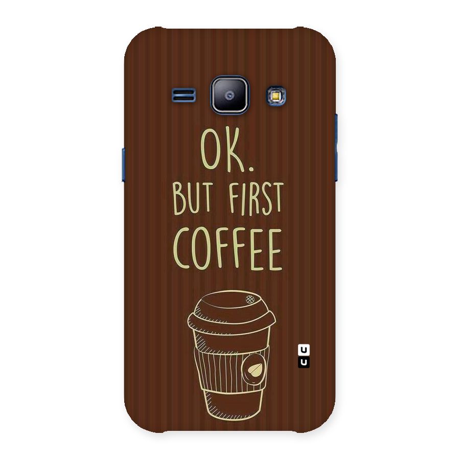 Coffee Stripes Back Case for Galaxy J1