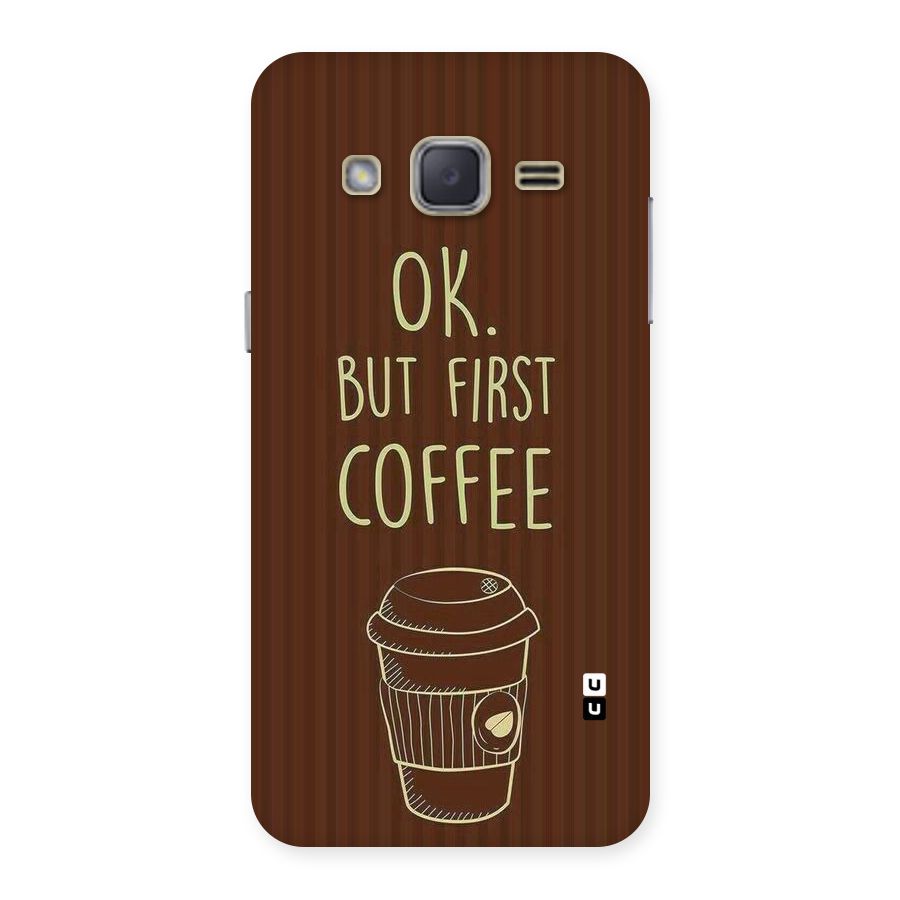 Coffee Stripes Back Case for Galaxy J2