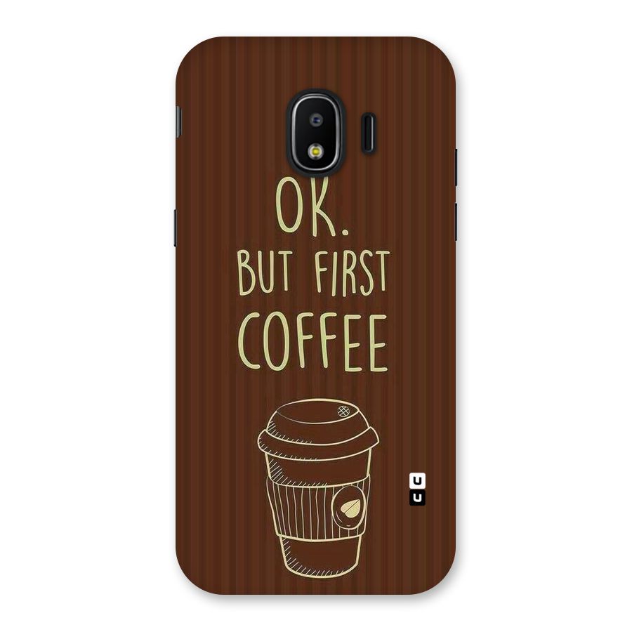 Coffee Stripes Back Case for Galaxy J2 Pro 2018