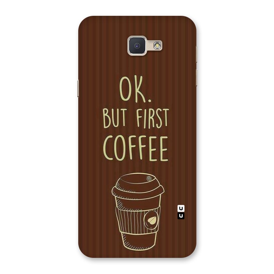 Coffee Stripes Back Case for Galaxy J5 Prime