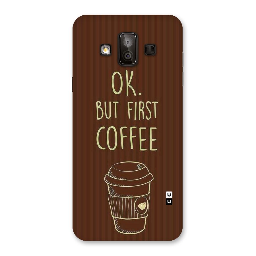 Coffee Stripes Back Case for Galaxy J7 Duo