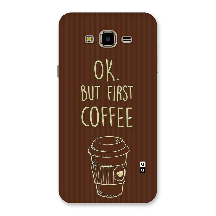 Coffee Stripes Back Case for Galaxy J7 Nxt
