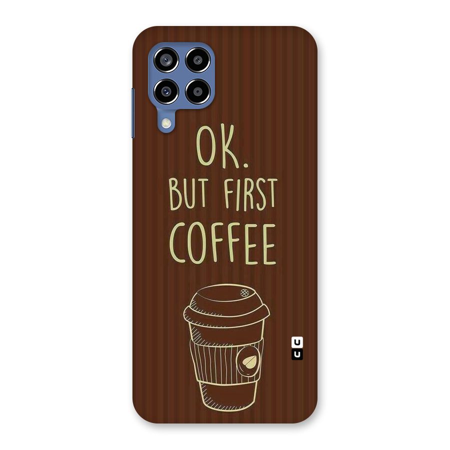Coffee Stripes Back Case for Galaxy M53 5G