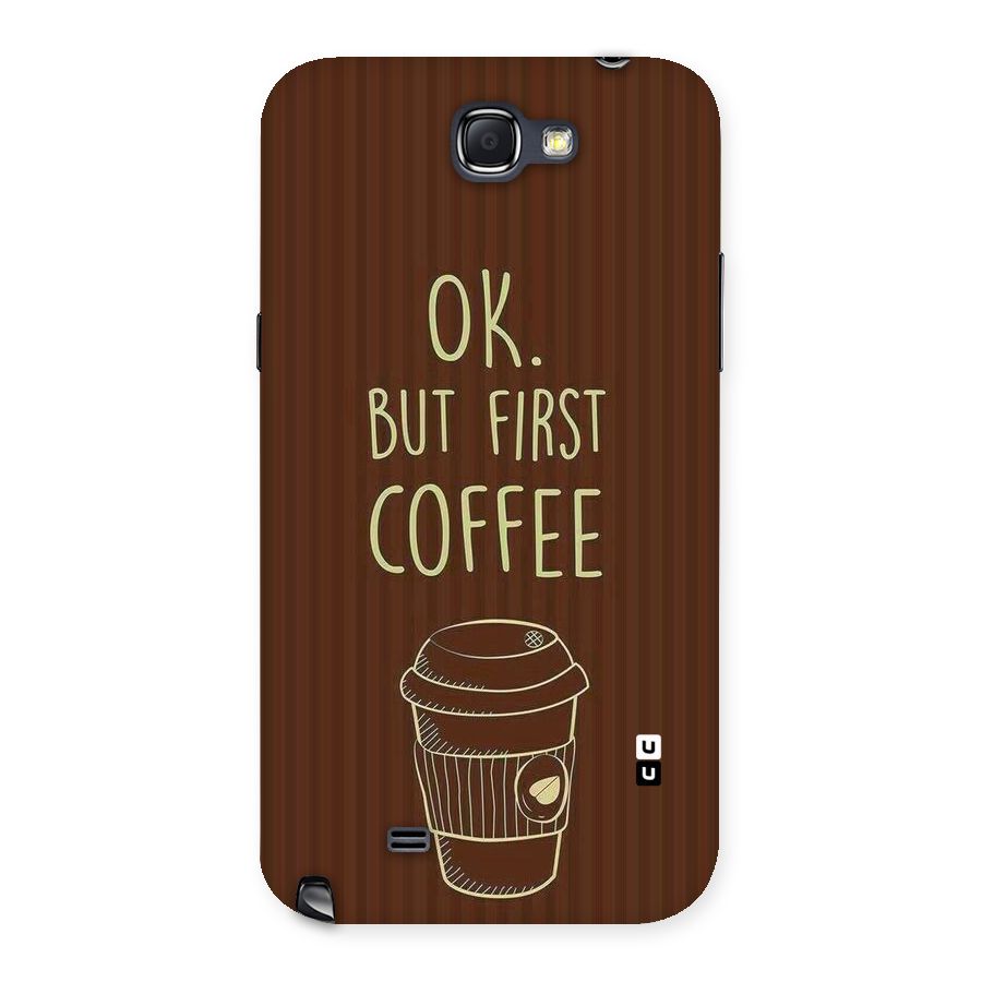 Coffee Stripes Back Case for Galaxy Note 2
