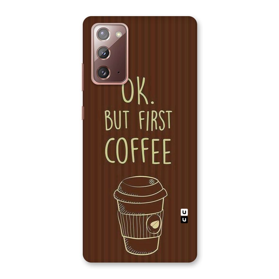Coffee Stripes Back Case for Galaxy Note 20