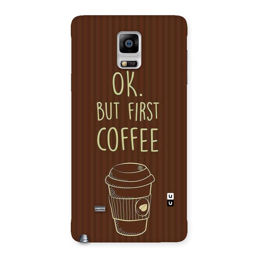 Coffee Stripes Back Case for Galaxy Note 4