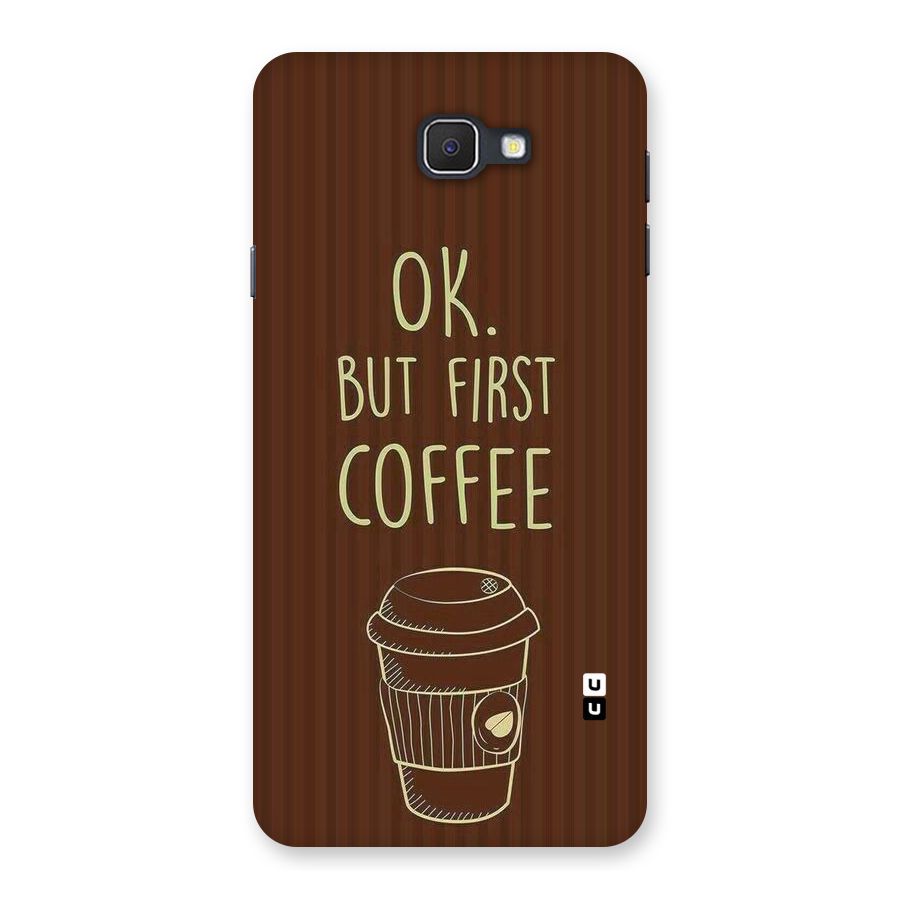 Coffee Stripes Back Case for Galaxy On7 2016