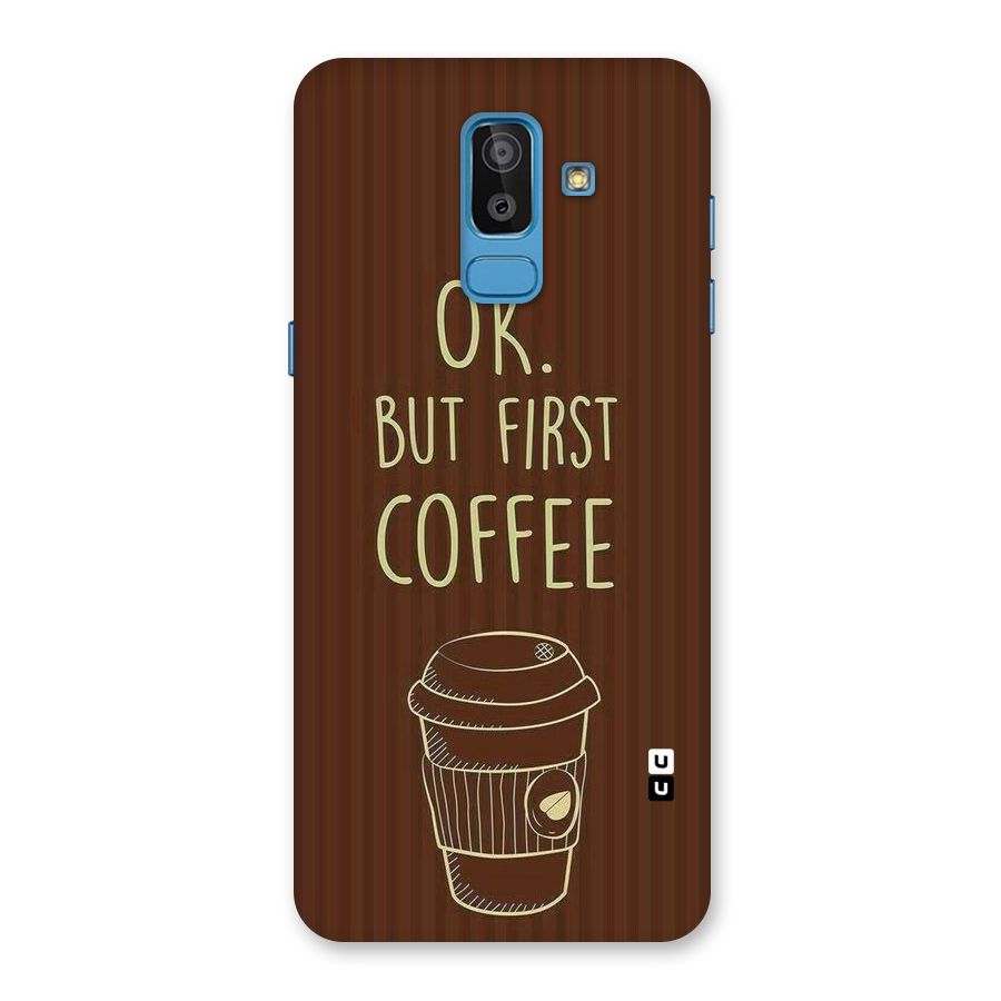 Coffee Stripes Back Case for Galaxy On8 (2018)