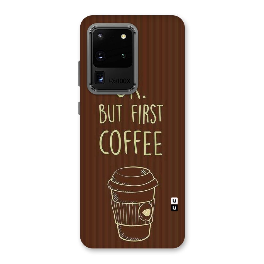 Coffee Stripes Back Case for Galaxy S20 Ultra