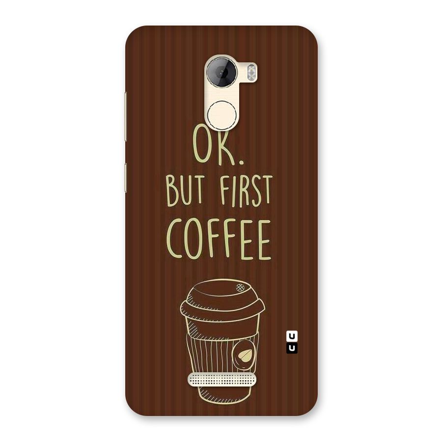 Coffee Stripes Back Case for Gionee A1 LIte