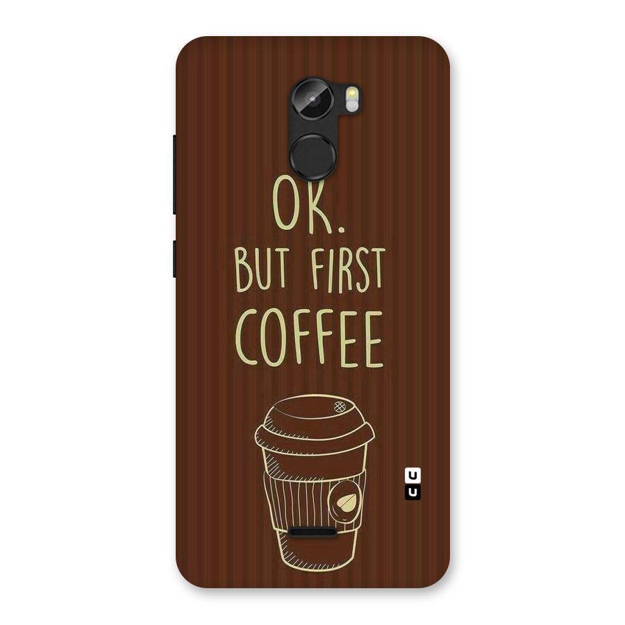 Coffee Stripes Back Case for Gionee X1