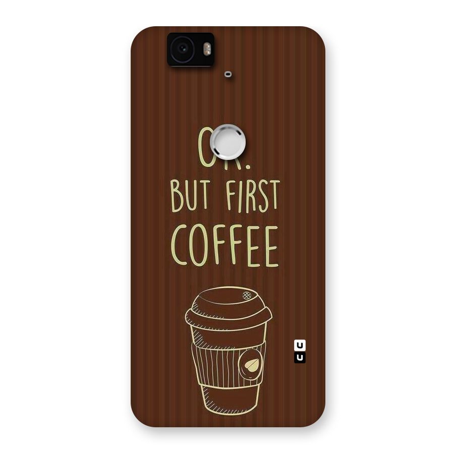 Coffee Stripes Back Case for Google Nexus-6P