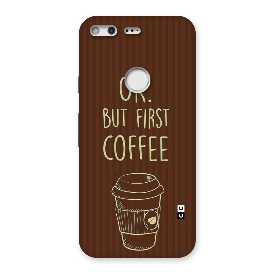 Coffee Stripes Back Case for Google Pixel